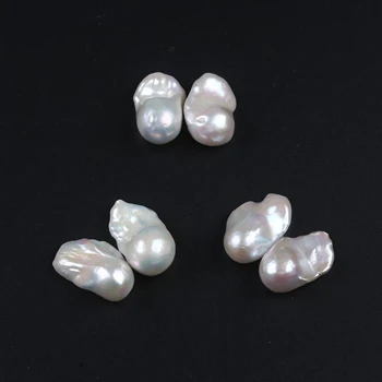 17-19 mm prírodná biela veľká baroková perla voľné korálky bez otvoru pre šperky robiť