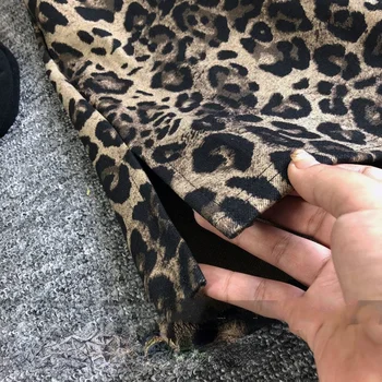 2 Kusy Leopard Ženy Šaty Sady Jeseň Zima Vintage Pletený Sveter A Rovno Podkolienok Ženské Oblečenie Vyhovuje