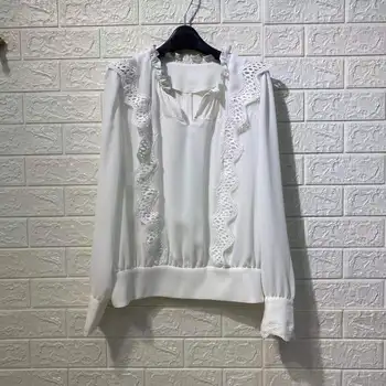 2021 jar nové žien kórejský farbou base tričko dlhý rukáv pulóver tričko dámske top S45
