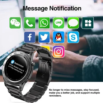 2021 Nové Inteligentné Hodinky Mužov Krokomer Hodinky Šport Fitness GPS Tracker Teplota Monitor Nepremokavé Smartwatch Pre Android IOS