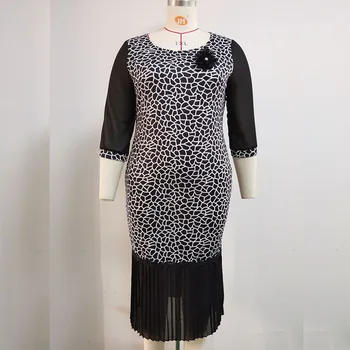 Africké Šaty Pre Ženy, Oblečenie 2021 Lete Leopard Tlač, Šitie Strany Župan Dashiki Móda Plus Veľkosť Afriky Šaty Lady