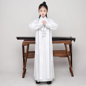 Deti Dávnych Tanečných Kostýmov, Qing Dynastie Hanfu Šaty Tradičné Hanfu Cosplay Party Oblečenie Fáze Kolektívnym Výkonom
