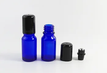 DHL 300pcs/veľa 5ml modrej prázdne prejdite na fľaše na éterické oleje, parfumy sklenených fľaštičkách s parfum prejdite na sklenené fľaše