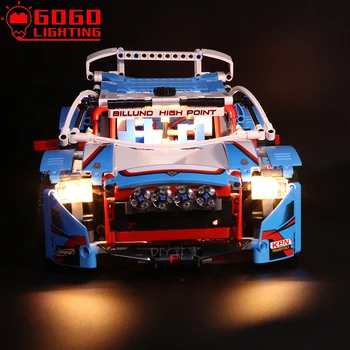 GOGOLIGHTING Značky LED Svetlo Do Auta Pre Lego 42077 High-Tech Rally Modré Auto Stavebných Blokov Lampa Nastaviť Hračky(Iba Svetlo, Č Model)