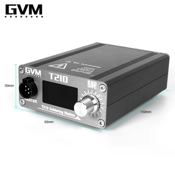 GVM T210 Digitálny Displej Nastaviteľná Teplota Spájkovacie Stanice 2S Topenia Tin pre Mobilný Telefón Opravy Zváranie s C210 Tipy