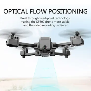 KF607 WIFI FPV RC Skladacia Drone 4K Kamera Ultra HD Dual Camera Drone Bezhlavého Režime One-touch Vstupnej Quadcopter Deti Darčeky