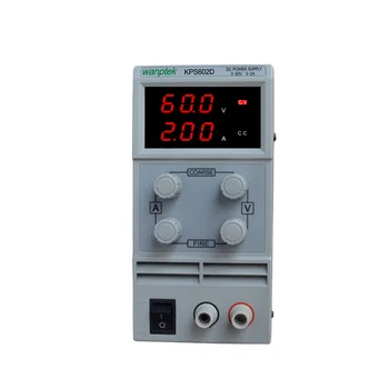 KPS602D Vysokou presnosťou dvojitým LED displej prepínač DC Napájanie funkcia ochrany 60V 2A 110V-230V 0.1 V/0.01 A