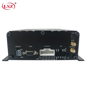 LSZ MDVR - Auto, Mobilný dvr AHD 1080P GPS 4CH Pevný Disk 4G s I / O Poplachový Systém Monitorovania