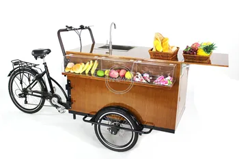 Multifunkčné Elektrické Cargo Bicykel Pre Dospelých Elektrickú Trojkolku Mobile Kávy Motorizované Trojkolky Ulice Jedlo Chlieb Káva Cargo