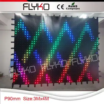 P9 3x4m DJ led svetlo backround fáze opony displej
