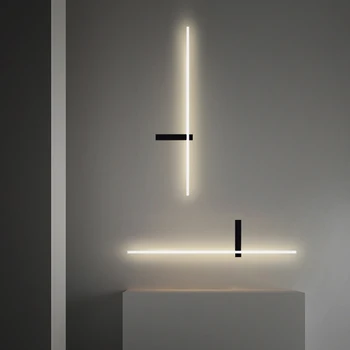 Postmoderných Jednoduché LED Line Nástenné Svietidlo Uličkou Osvetlenie Obývacej Izby, Spálne, Nočné Lampy, Kúpeľňa Zrkadlo Svetlá Dlhej Stene Sconce