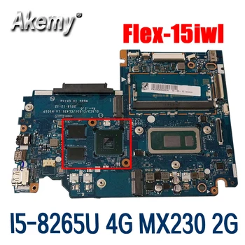 Pre Lenovo Flex-15iwl S340-14IWL S340-15IWL notebook doska LA-H101P s CPU I5-8265U RAM 4G GPU MX230 2G test práca