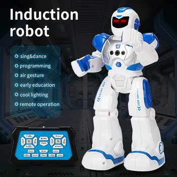 Robocop Raného Vzdelávania Inteligentný Robot Elektrický Infračervený Senzor Detí, Diaľkové Ovládanie High-Tech Rodič - Interakcie Hračka