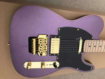 Vlastné fialová trill t l elektrická gitara, black guard, javor hmatníkom, môže byť prispôsobený tak, ako vyžaduje