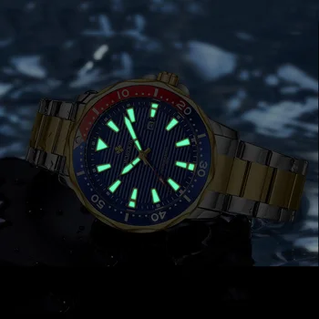 WWOOR 2021 Nové Milltary Gold Black Pánske Hodinky Top Značky Luxusných Športových Potápačov Quartz Nepremokavé Vojenské Náramkové hodinky Reloj Hombre