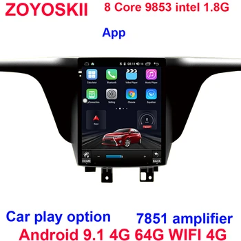 ZOYOSKII Android 9.0 10.4 palce vertikálne obrazovke Tesla štýl autorádia GPS, bluetooth, USB navigáciu prehrávač pre Buick GL8 2016