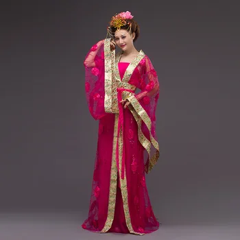 Čínska Princezná Kostým Ženy Kráľovná Priadza Čínske Tradičné Šaty Žena Hanfu Tradičné Oblečenie Ming Tanečných Kostýmov, 6