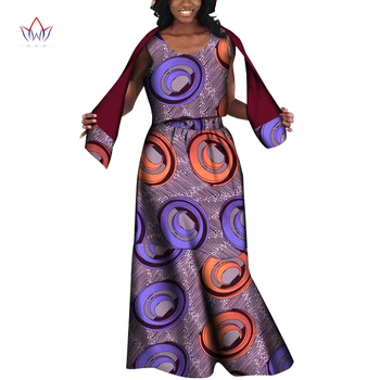 Ženské plus veľkosť šaty bez Rukávov Elegantné Ženy Formálne Večerné Šaty Dashiki Afriky Nosenie Členok Dĺžka dlhé Šaty WY8170